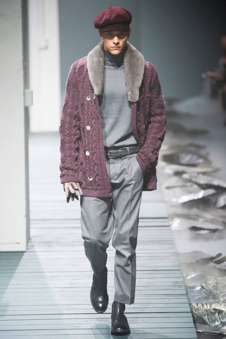 Corneliani Fall/Winter 2013 Cable Knit Cardigan