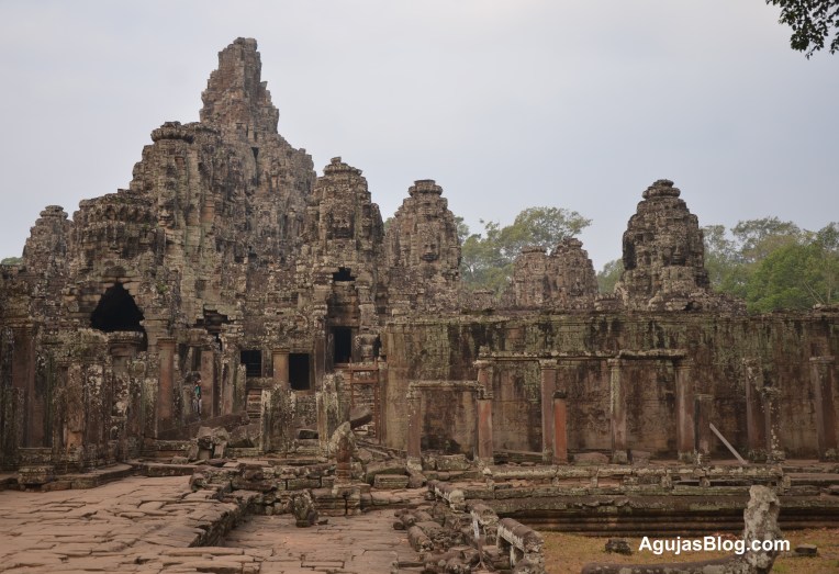 Some of the many temple ruins. Do you see the faces?