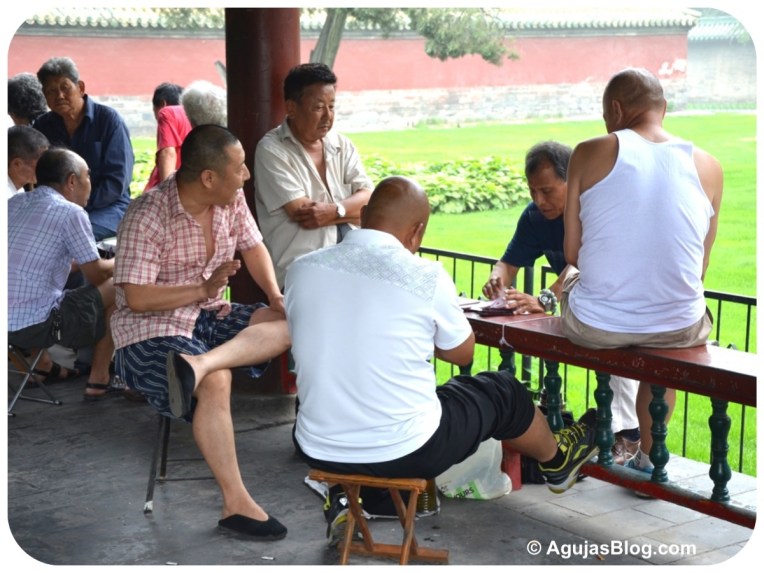Men Playing Cards - Long Corridor