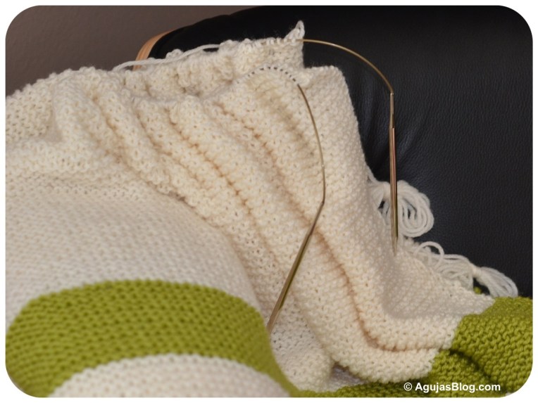 Garter Stitch Blanket - In Progress