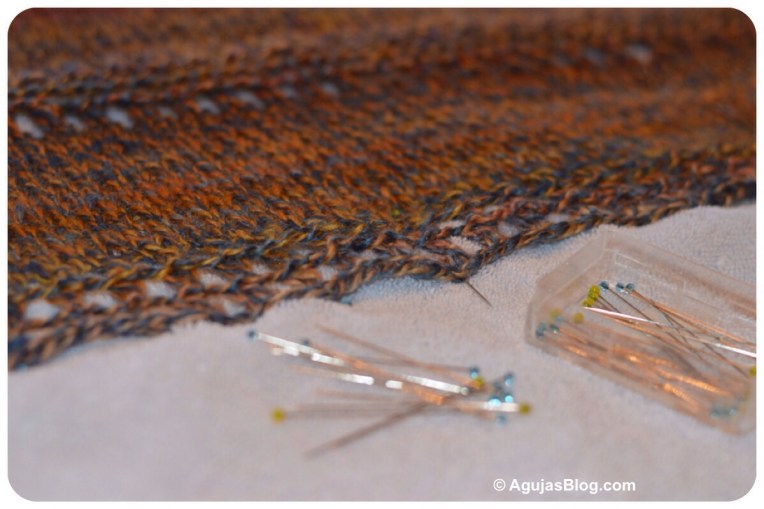 Azzu's Shawl - Blocking 2
