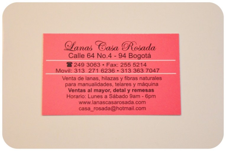 La Casa Rosada - Business Card