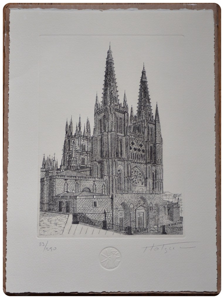 Holguera Lithograph Catedral de León