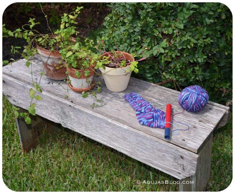Seaport Yarn - Sock in Progress