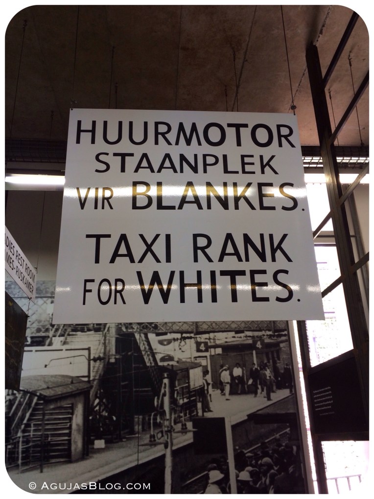Apartheid Museum Taxi Sign