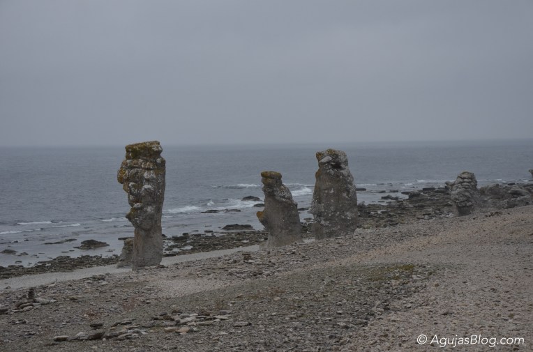 Sea stacks at Langhammars
