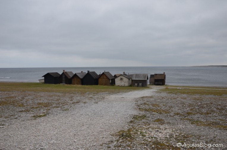 Fishing cabins at Helgumannen, Fårö