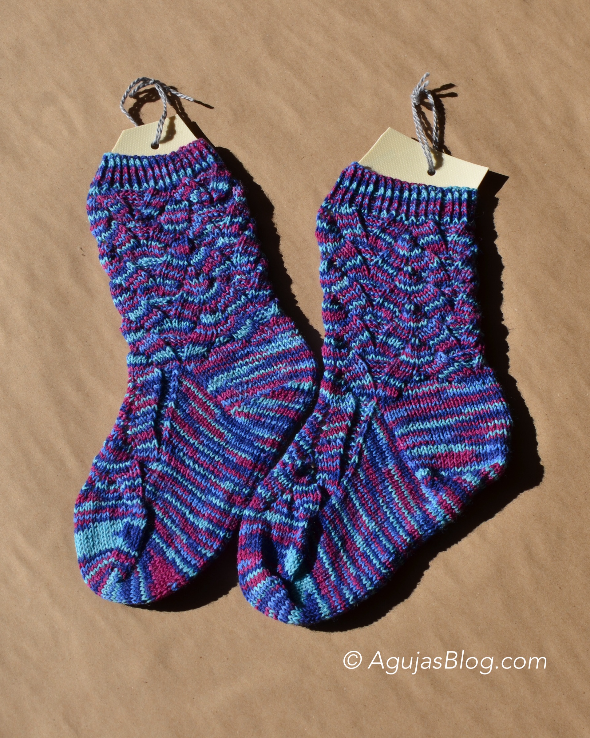 Monkey Socks - Blocking