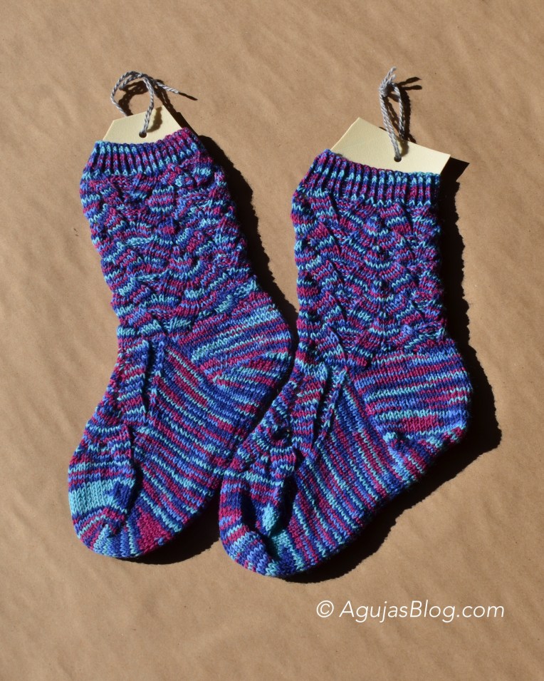 Monkey Socks - Blocking