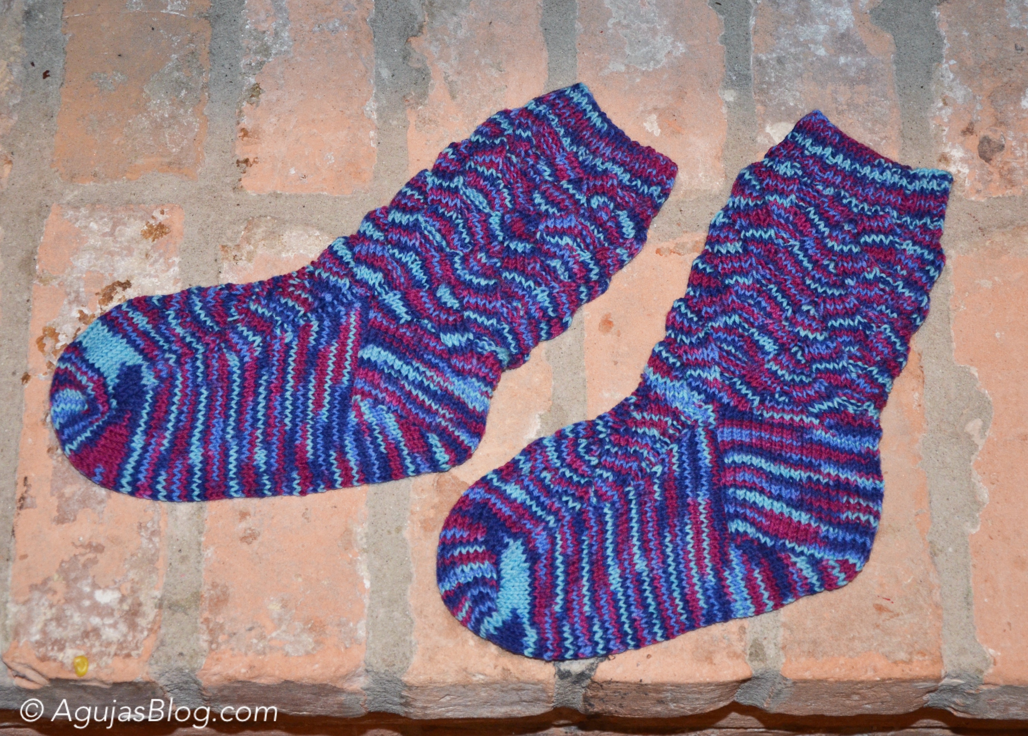 Monkey Socks - After Blocking