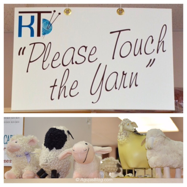 Knit Traders - Touch the Yarn Sign