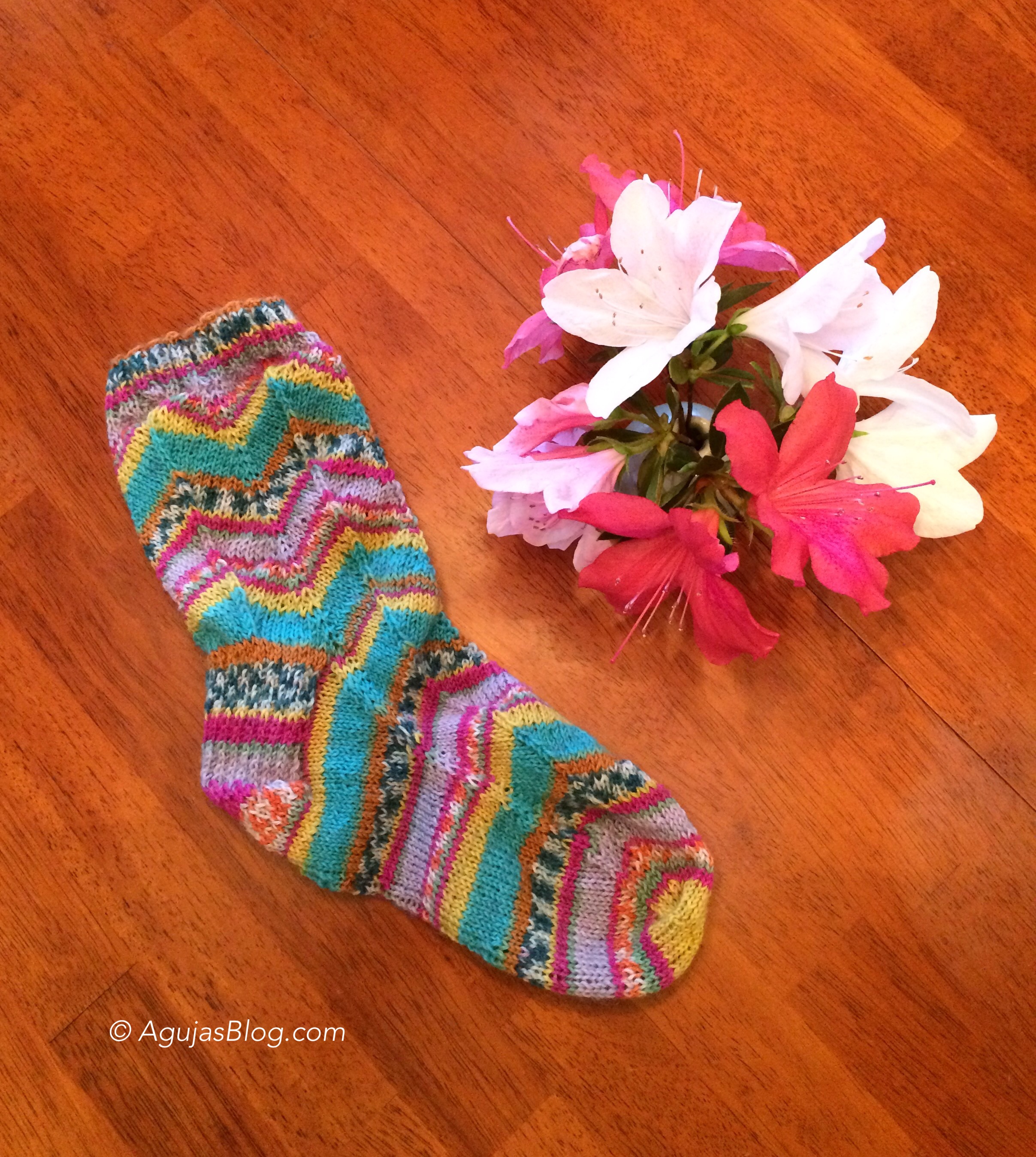 1st Confetti Sock Completed